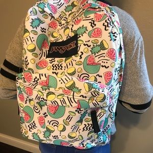 Cute print Jansport Backpack New w tags